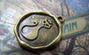 Accessories - 10 Pcs Of Antique Bronze Lovely Cat Crown Queen Charms Pendants 20mm A2929