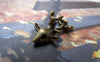 Accessories - 10 Pcs Of Antique Bronze Lovely Deer Head Charms 15x18mm A606