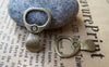 Accessories - 10 Pcs Of Antique Bronze Lovely Drink Can Ring Pull Charms 14x23mm A3000