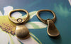Accessories - 10 Pcs Of Antique Bronze Lovely Drink Can Ring Pull Charms 14x23mm A3000