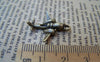 Accessories - 10 Pcs Of Antique Bronze Lovely Fighter Plane Charms 23mm A945