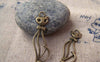 Accessories - 10 Pcs Of Antique Bronze Lovely Filigree Cat Charms 13x33mm A2668