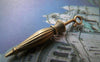 Accessories - 10 Pcs Of Antique Bronze Lovely Folded Umbrella Charms 6x35mm A3438