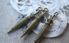 Accessories - 10 Pcs Of Antique Bronze Lovely Folded Umbrella Charms 6x35mm A3438