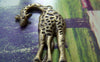 Accessories - 10 Pcs Of Antique Bronze Lovely Giraffe Pendants Charms 30x43mm A3794