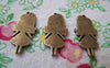 Accessories - 10 Pcs Of Antique Bronze Lovely Girl Charms Pendants 13x27mm A700