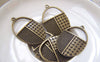 Accessories - 10 Pcs Of Antique Bronze Lovely Handbag Charms 19x29mm A2180