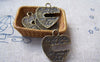 Accessories - 10 Pcs Of Antique Bronze Lovely Heart Charms 20mm A547