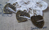 Accessories - 10 Pcs Of Antique Bronze Lovely Heart Charms 20mm A547