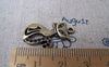 Accessories - 10 Pcs Of Antique Bronze Lovely Kitten Flat Cat Charms 16x22mm A3414