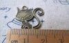 Accessories - 10 Pcs Of Antique Bronze Lovely Kitten Flat Cat Charms 20x20mm A1555