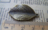 Accessories - 10 Pcs Of Antique Bronze Lovely Leaf Charms Pendants 20x35mm A321