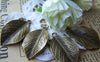 Accessories - 10 Pcs Of Antique Bronze Lovely Leaf Charms Pendants 20x35mm A321