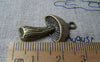 Accessories - 10 Pcs Of Antique Bronze Lovely Mushroom Charms 17x24mm A1814
