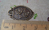 Accessories - 10 Pcs Of Antique Bronze Lovely Rose Flower Charms 23x30mm A536