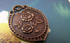 Accessories - 10 Pcs Of Antique Bronze Lovely Rose Flower Charms 23x30mm A536