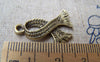 Accessories - 10 Pcs Of Antique Bronze Lovely Scarf Charms 17x25mm A1488