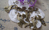 Accessories - 10 Pcs Of Antique Bronze Lovely Scarf Charms 17x25mm A1488