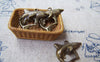 Accessories - 10 Pcs Of Antique Bronze Lovely Shark Charms 20x24mm A3353