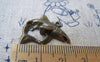Accessories - 10 Pcs Of Antique Bronze Lovely Shark Charms 20x24mm A3353
