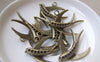 Accessories - 10 Pcs Of Antique Bronze Lovely Swallow Bird Charms 25x32mm A3065