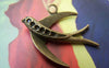 Accessories - 10 Pcs Of Antique Bronze Lovely Swallow Bird Charms 25x32mm A3065