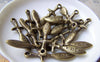 Accessories - 10 Pcs Of Antique Bronze Lovely Sword Charms 11x35mm A581