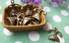 Accessories - 10 Pcs Of Antique Bronze Lovely Telephone Charms 13x14mm A1498