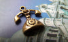 Accessories - 10 Pcs Of Antique Bronze Lovely Telephone Charms 13x14mm A1498