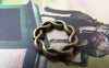 Accessories - 10 Pcs Of Antique Bronze Lovely Twisted Coiled Ring Connectors 15mm A304