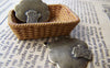 Plants & Trees - 10 pcs Antique Bronze Blank Tree Charms Pendants 22x22mm A395