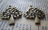 Accessories - 10 Pcs Of Antique Bronze Lush Tree Charms Pendants 24x29mm A435