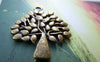 Accessories - 10 Pcs Of Antique Bronze Lush Tree Charms Pendants 24x29mm A435