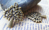 Accessories - 10 Pcs Of Antique Bronze Lush Tree Charms Pendants 24x29mm A435
