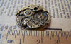Accessories - 10 Pcs Of Antique Bronze Mechanical Watch Clock Pendants 25mm A1448