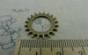 Accessories - 10 Pcs Of Antique Bronze Mechanical Watch Movement Gear Charms Pendants 22mm A5883