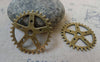 Accessories - 10 Pcs Of Antique Bronze Mechanical Watch Movement Gear Charms Pendants 25mm A5894