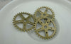 Accessories - 10 Pcs Of Antique Bronze Mechanical Watch Movement Gear Charms Pendants 25mm A5894