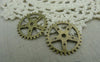 Accessories - 10 Pcs Of Antique Bronze Mechanical Watch Movement Gear Charms Pendants 25mm A5894