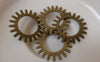 Accessories - 10 Pcs Of Antique Bronze Mechanical Watch Movement Gear Charms Pendants 25mm A7337