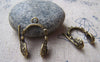 Accessories - 10 Pcs Of Antique Bronze Mini Headphone Charms 18x21mm A3878