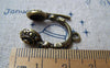 Accessories - 10 Pcs Of Antique Bronze Mini Headphone Charms 18x21mm A3878