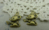 Accessories - 10 Pcs Of Antique Bronze Mouse Charms 17x20mm A5985