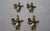 Accessories - 10 Pcs Of Antique Bronze Mouse Charms Pendants 16x20mm A635