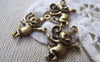 Accessories - 10 Pcs Of Antique Bronze Mouse Charms Pendants 16x20mm A635