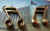 Accessories - 10 Pcs Of Antique Bronze Music Note Charms 13x26mm A1699