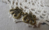 Accessories - 10 Pcs Of Antique Bronze Musice Instrument Harp Charms 15x17mm A7036