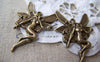 Accessories - 10 Pcs Of Antique Bronze Naked Fairy Charms Pendants 29x43mm A685