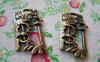 Accessories - 10 Pcs Of Antique Bronze No Way Lock Pendants Charms 22x40mm A1674