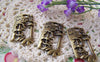 Accessories - 10 Pcs Of Antique Bronze No Way Lock Pendants Charms 22x40mm A1674